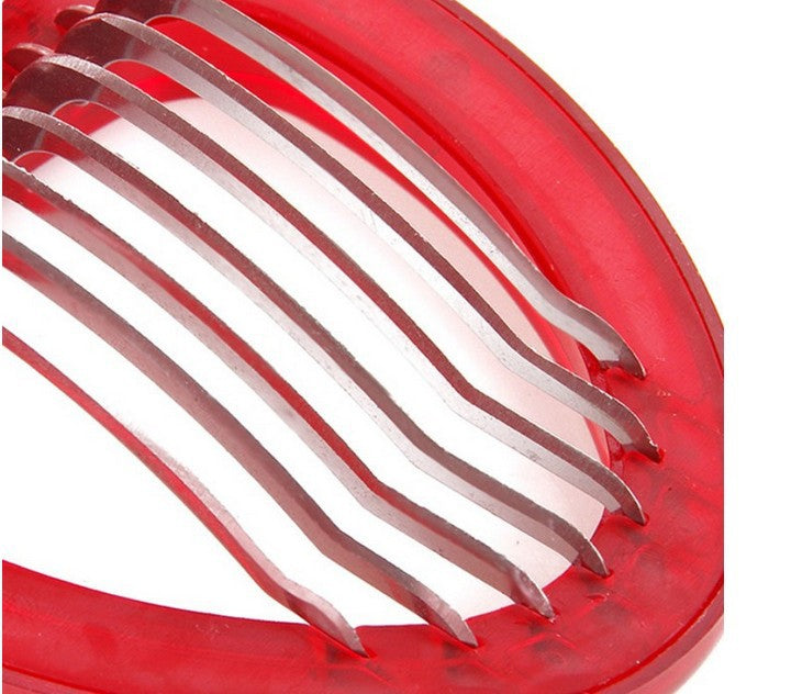 Red Strawberry Slicer Plastic Fruit Carving Tools-4