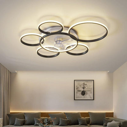 Chic Nordic Ceiling Fan Light for Stylish Home Illumination-1